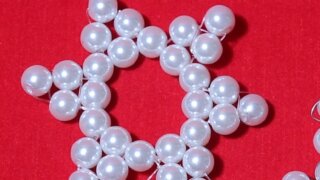 Hvězdičky z perliček - vánoční sada 60,-Kč