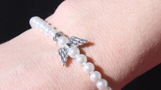 Andělský perličkový náramek - vánoční sada 60,-Kč