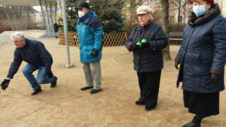 Pétanque v Habrmannově parku / 2