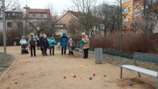 Pétanque v Habrmannově parku / 2